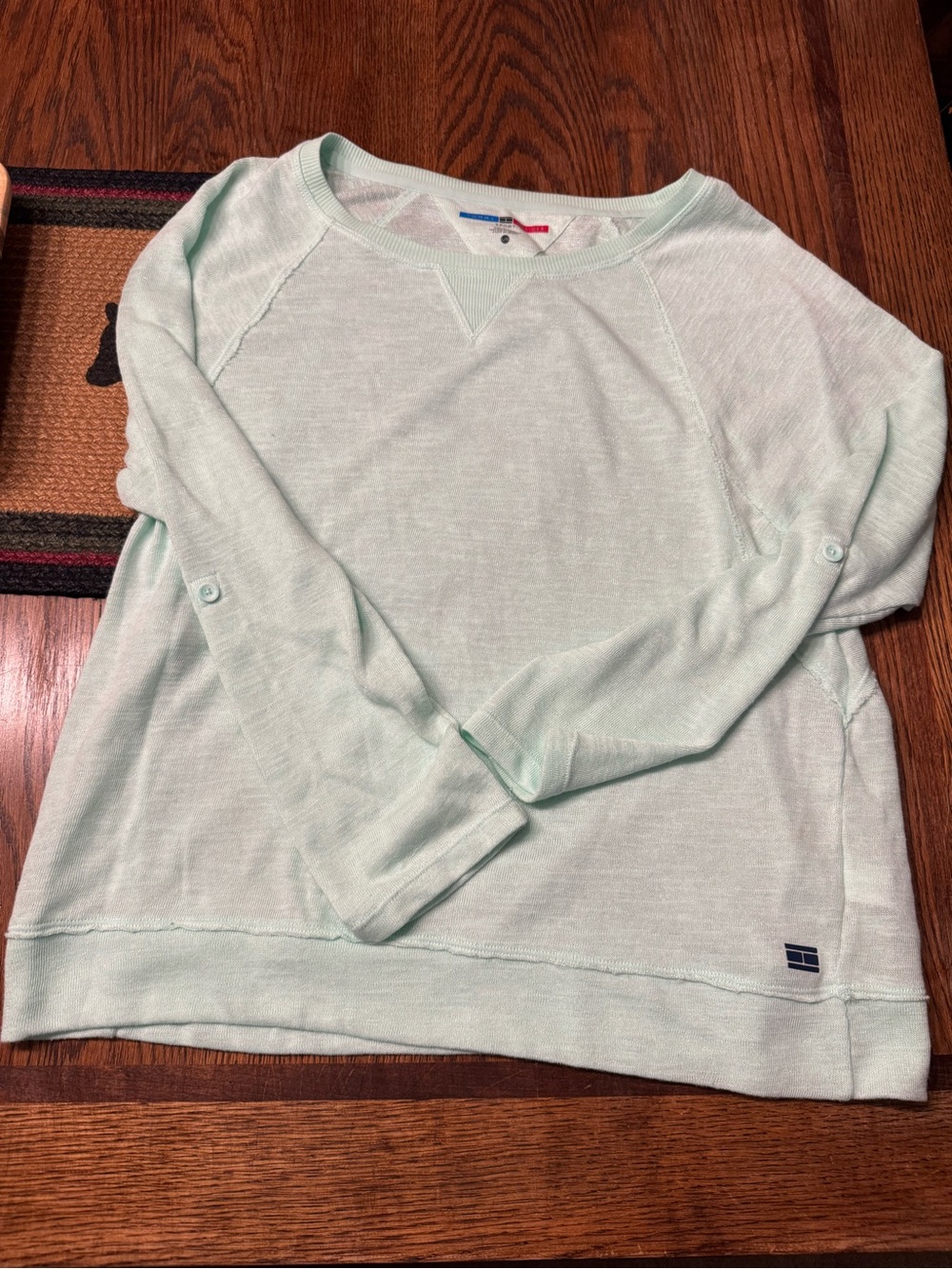 Tommy Hilfiger Light Mint Crewneck Pullover